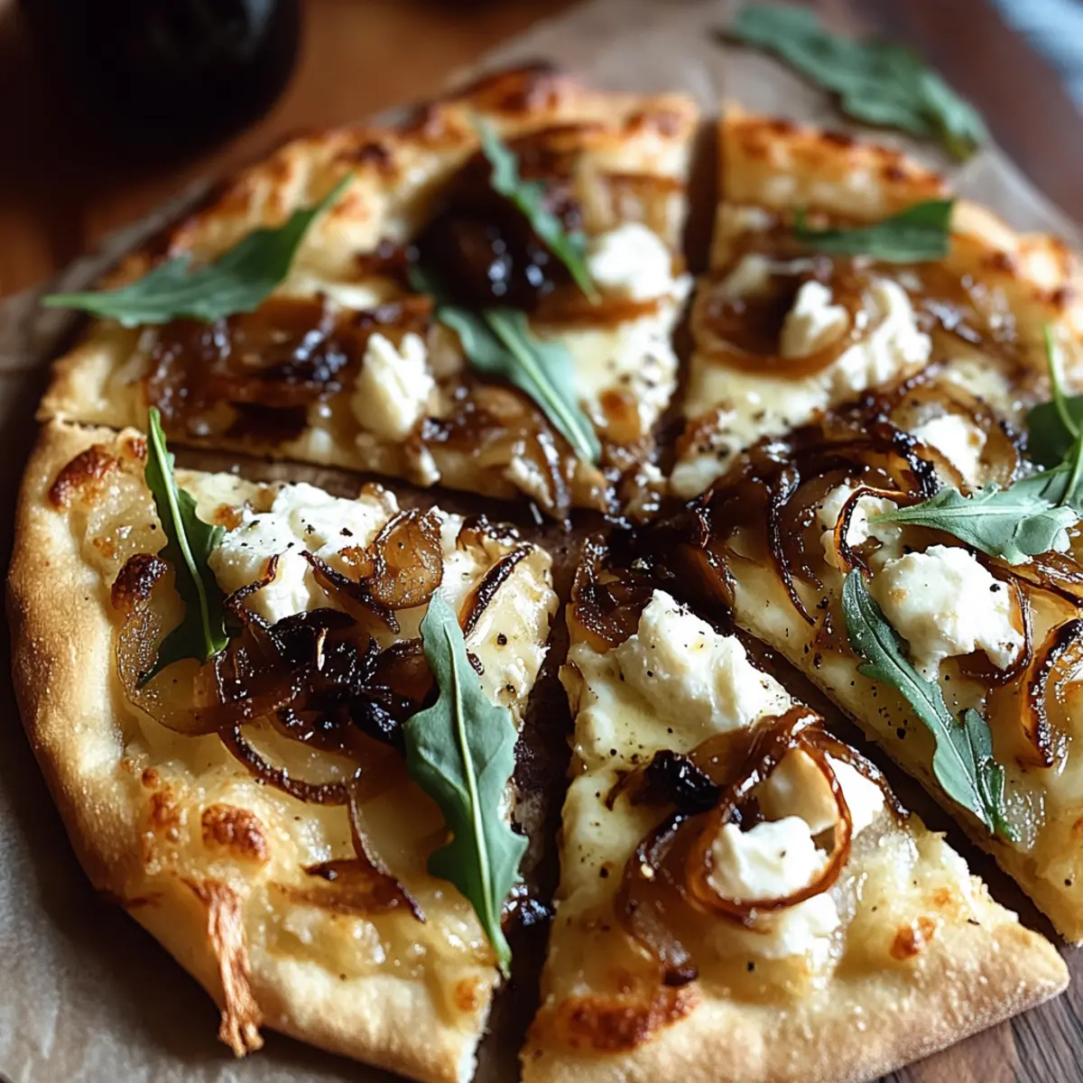 Decadent Goat Cheese and Caramelized Onion Pizza Delight
