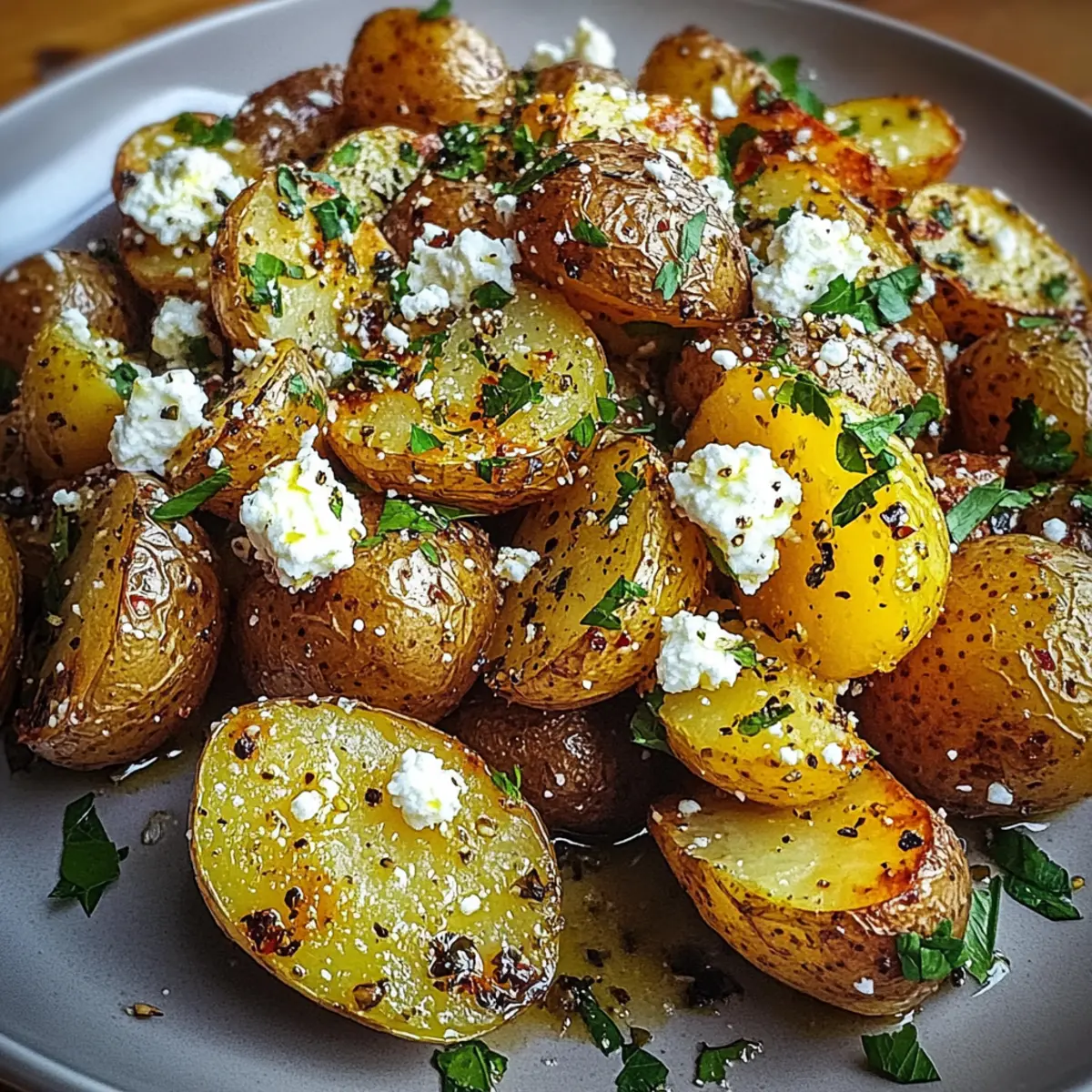 Crispy Greek Feta Roast Potatoes Your New Favorite Side Dish