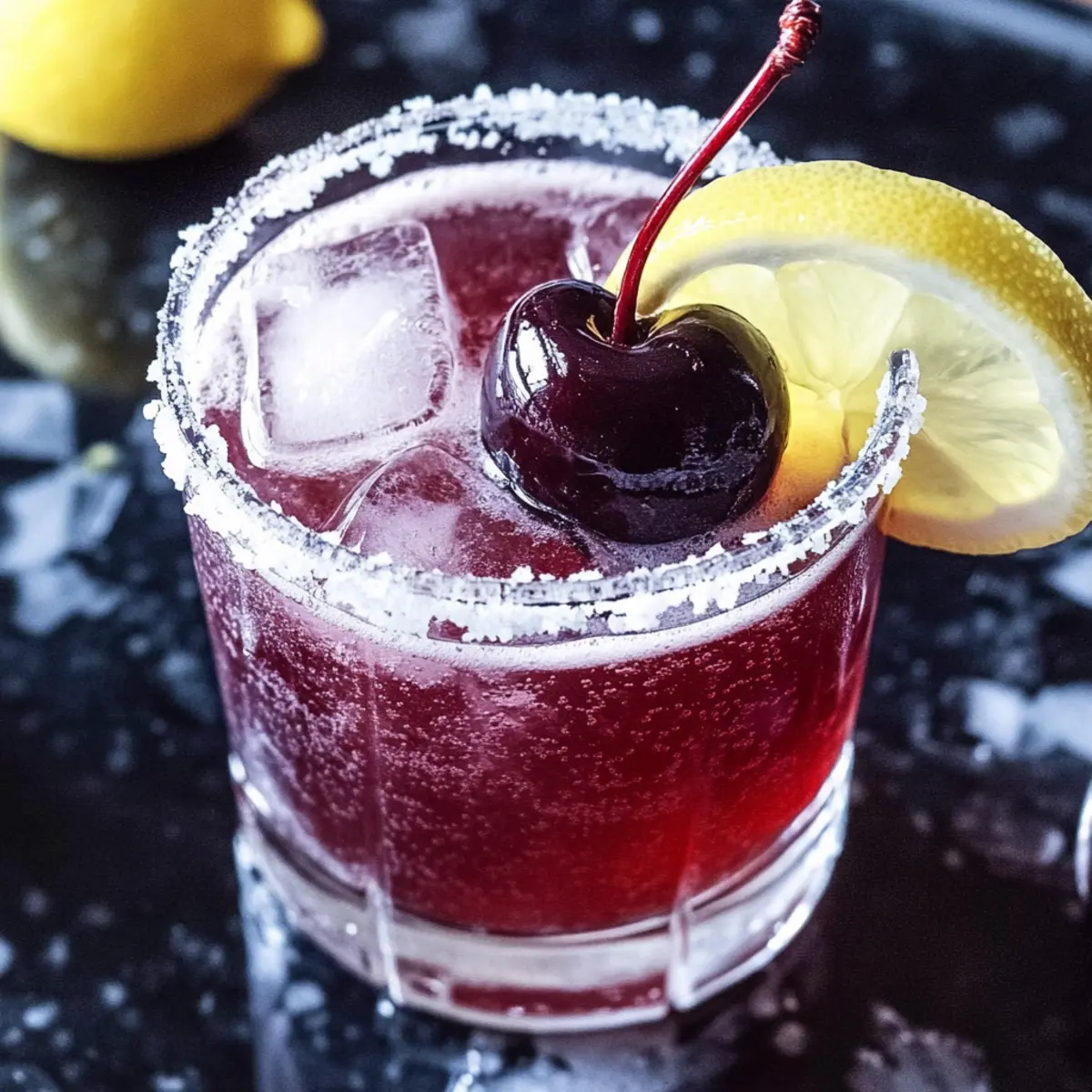 Sip on Bliss: Black Cherry Whiskey Sour Cocktail Recipe