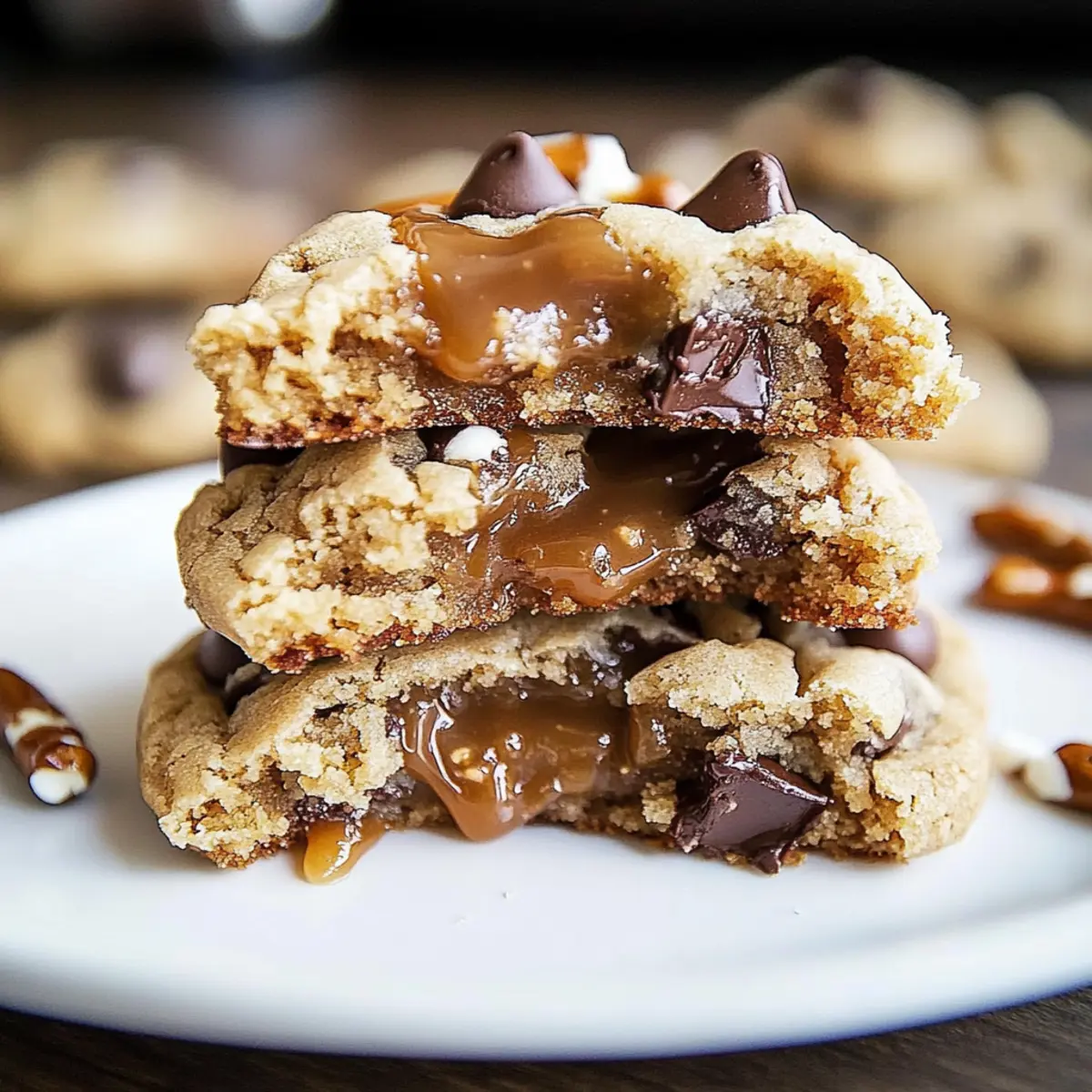 Salted Caramel Pretzel Chocolate Chip Cookies You’ll Crave