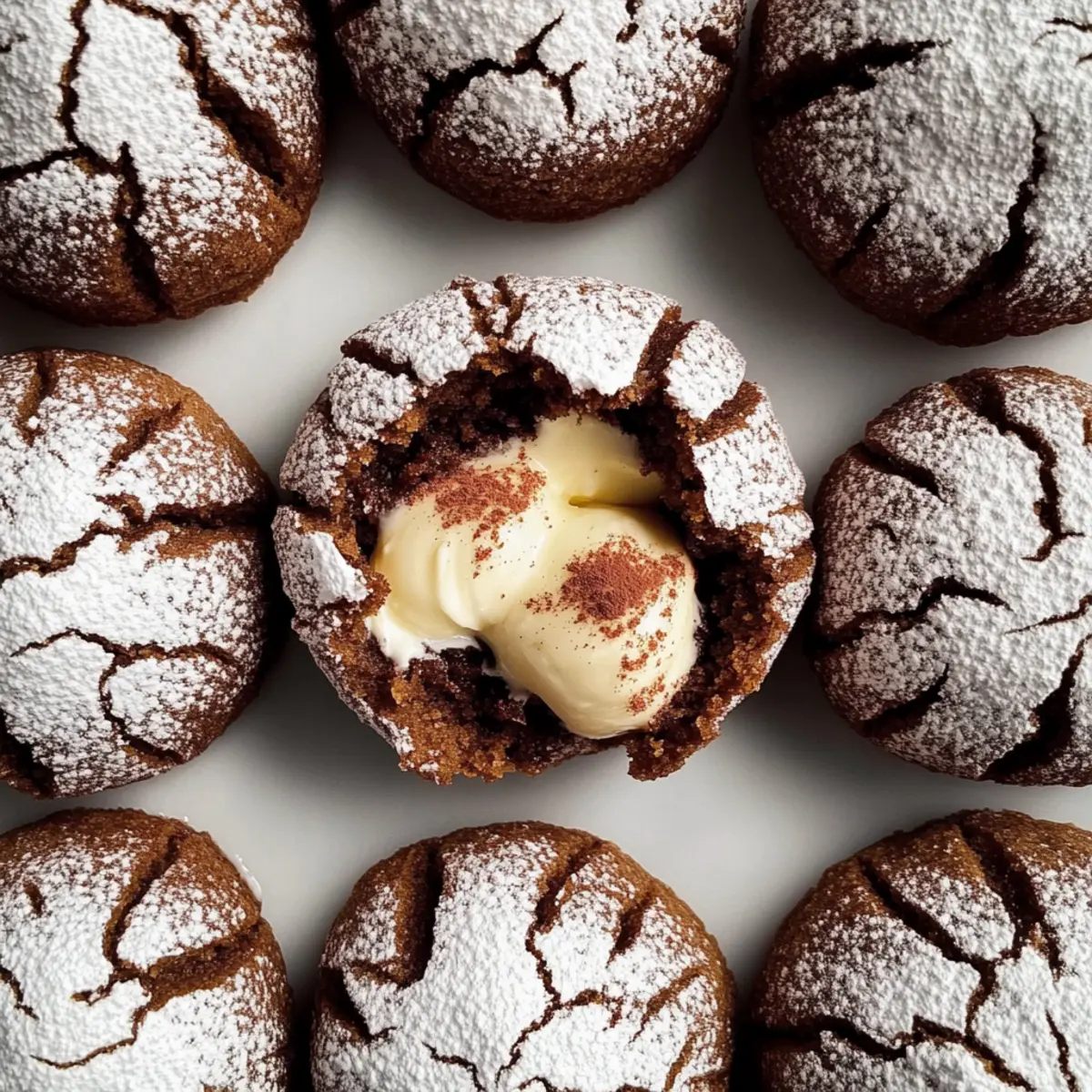 Tiramisu Crinkle Cookies that Melt in Your Mouth