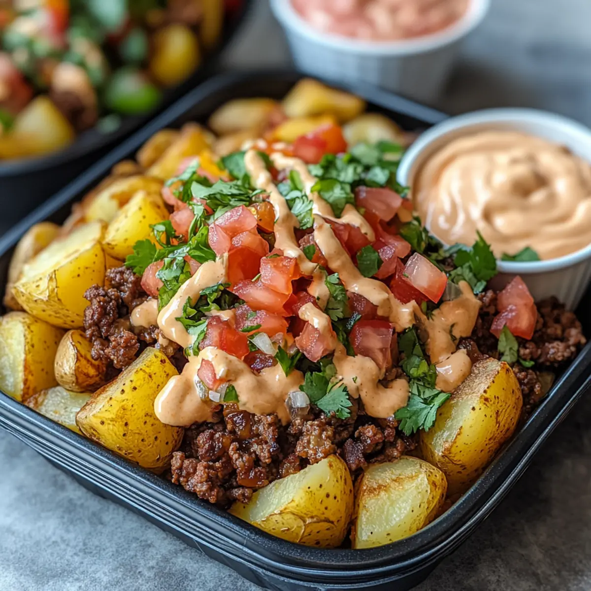 Loaded Potato Taco Bowl Meal Prep for Flavorful Weekdays