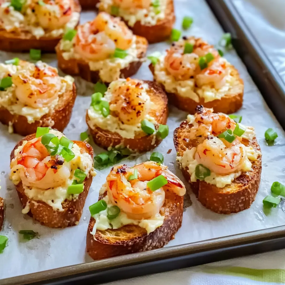 Crispy Baked Shrimp Toast with a Creamy Cajun Twist