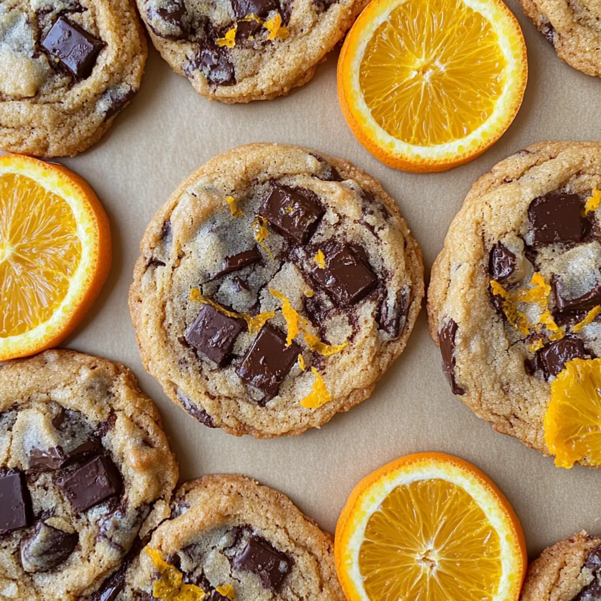 Orange Dark Chocolate Chunk Cookies for a Zesty Indulgence
