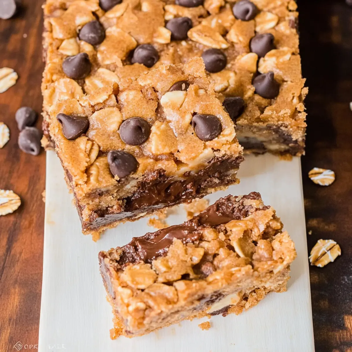 Irresistible Chocolate Chip Peanut Butter Oatmeal Bars to Savor