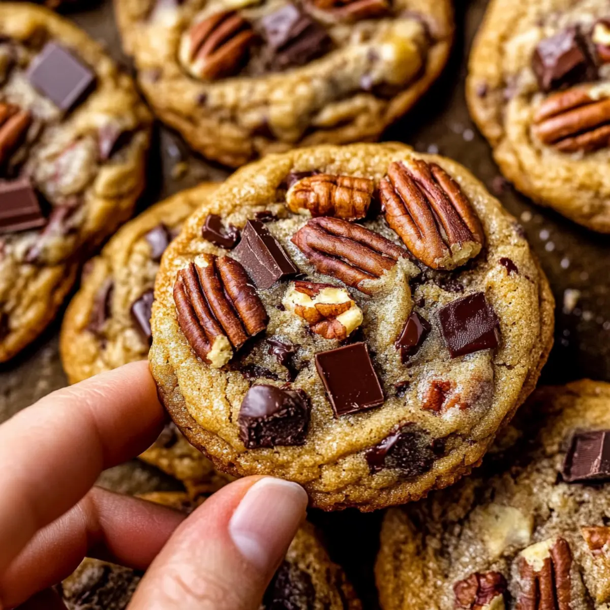 Brown Butter Bourbon Pecan Chocolate Chunk Cookies Bliss