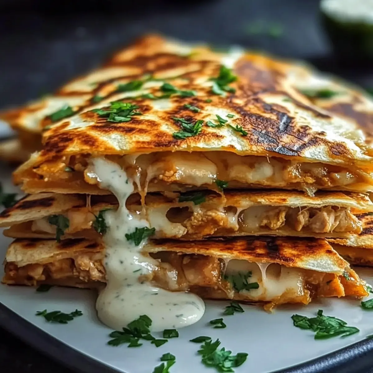Cheesy Hot Honey Chicken Quesadillas You’ll Crave Tonight