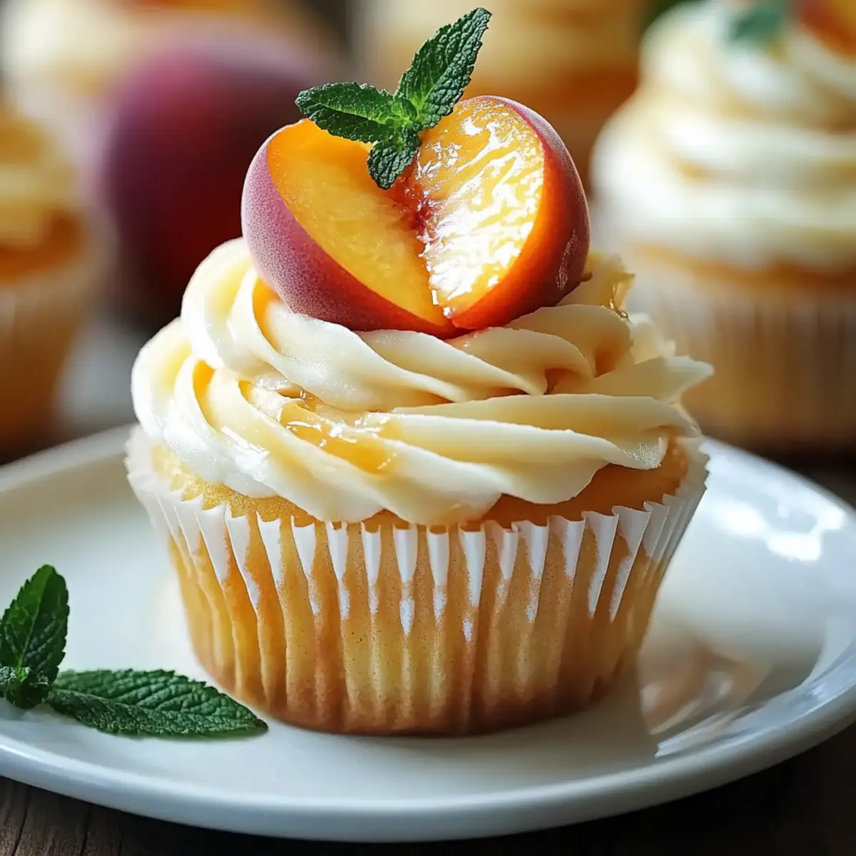 Delightful Honey Peach Cream Cheese Cupcakes for Summer Bliss