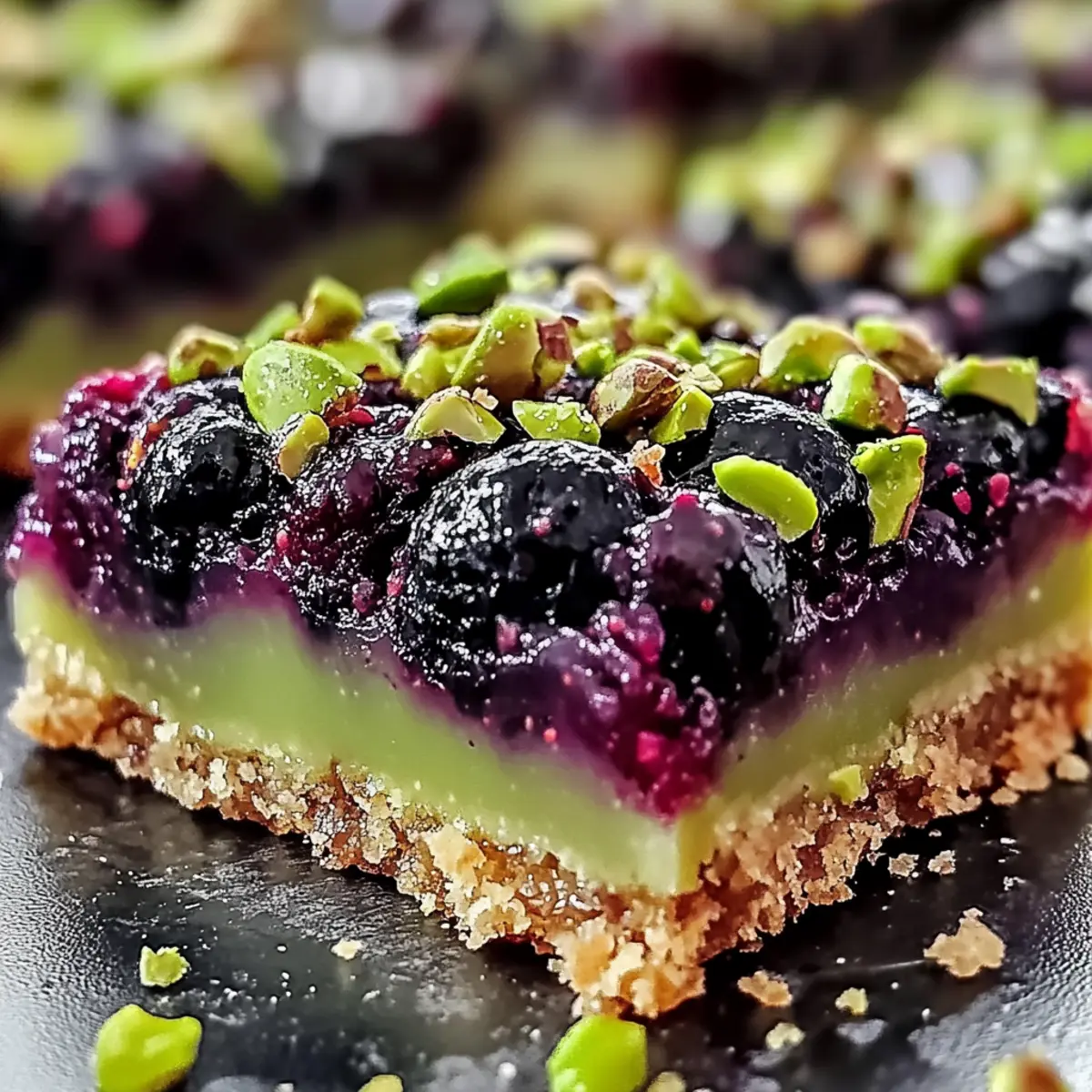 Blackberry Pistachio Dream Bars: A Delightful Treat to Savor