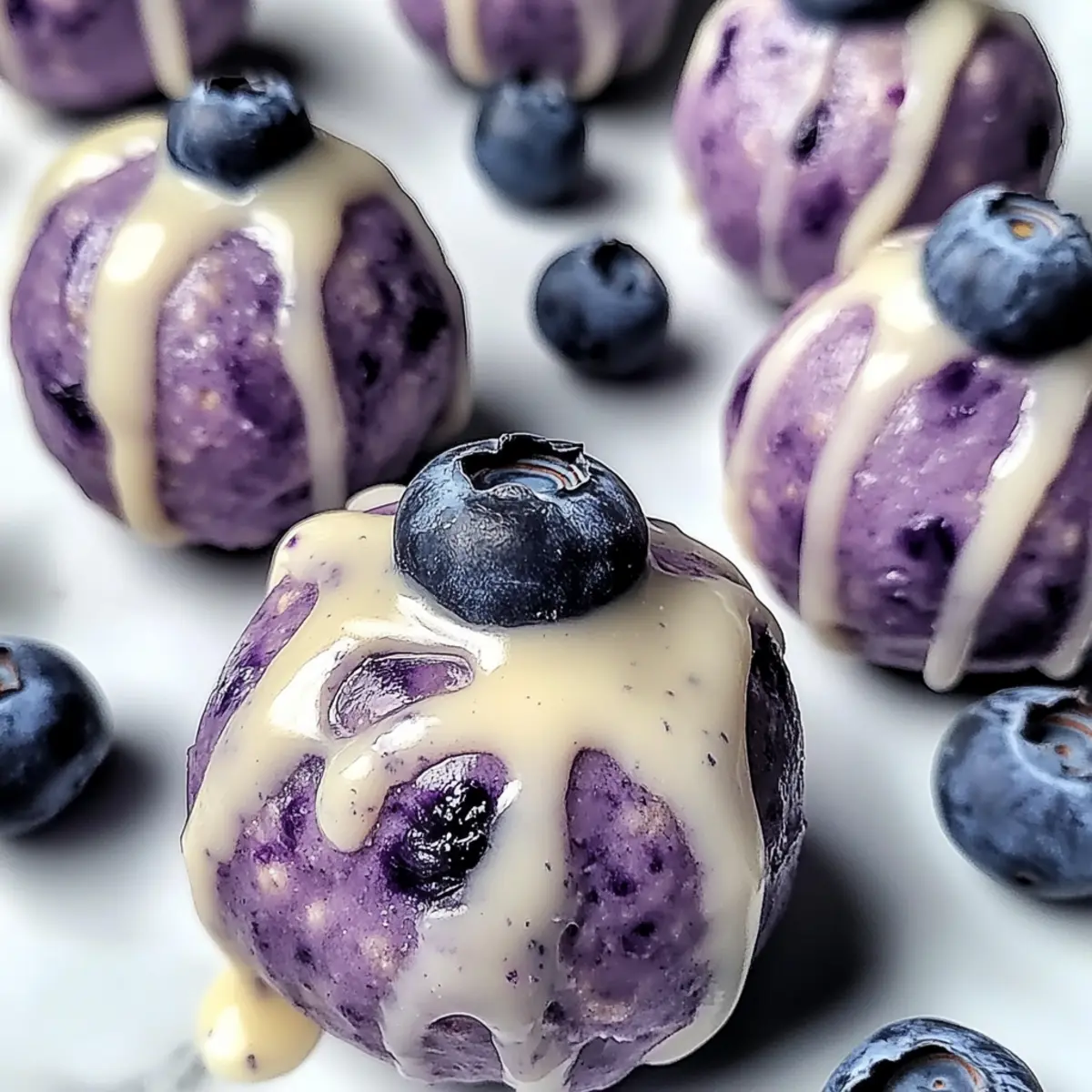 Blueberry Cheesecake Protein Bites for Guilt-Free Snacking