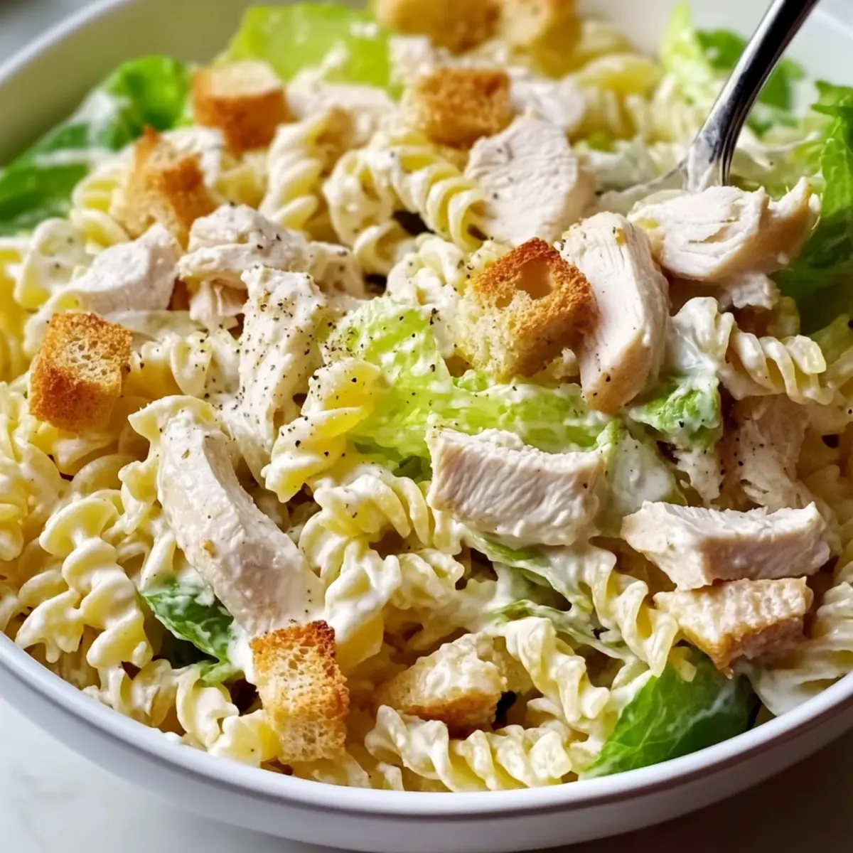 Delicious Chicken Caesar Pasta Salad for Effortless Gatherings