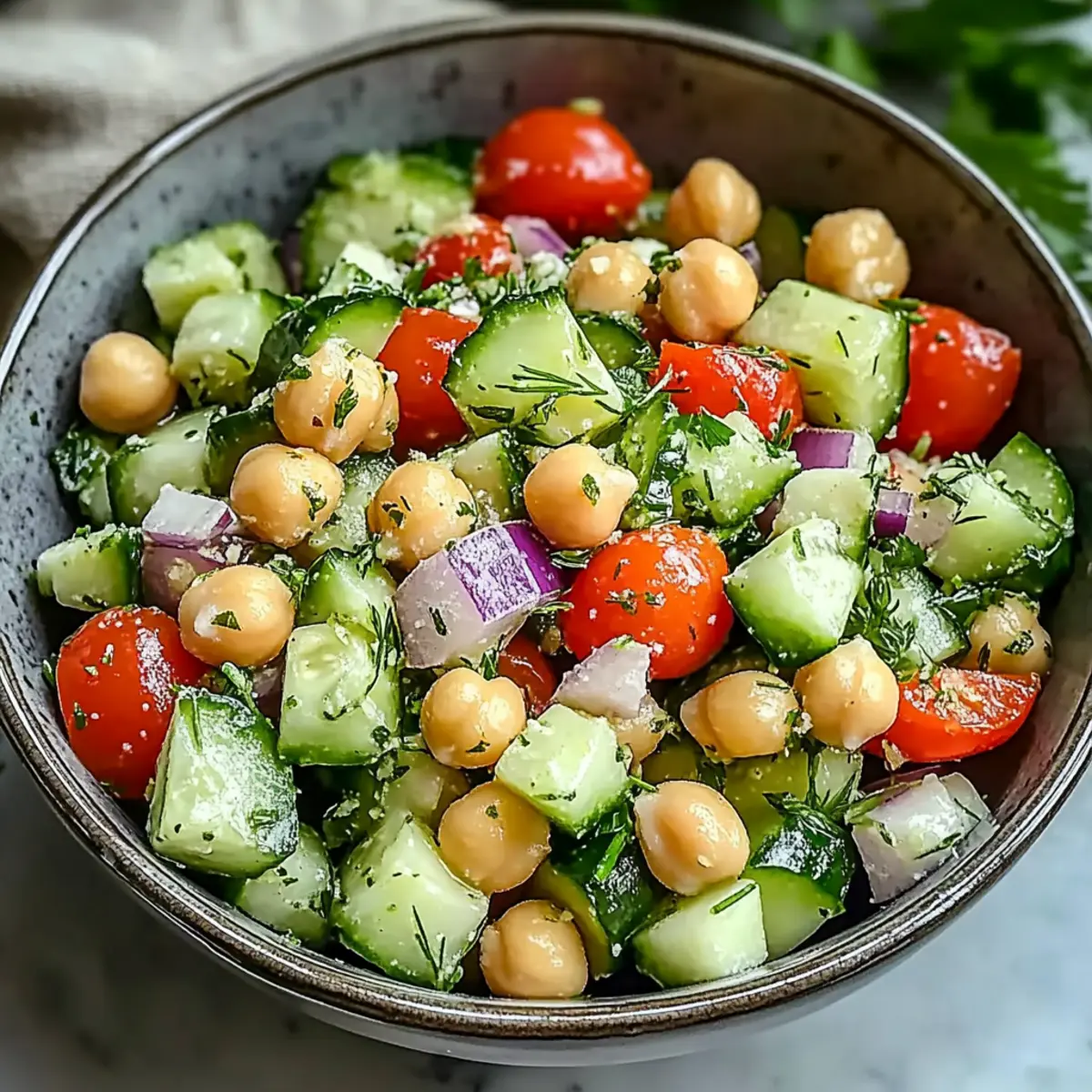 Chickpea Cucumber Salad: Fresh, Easy, and Totally Delicious