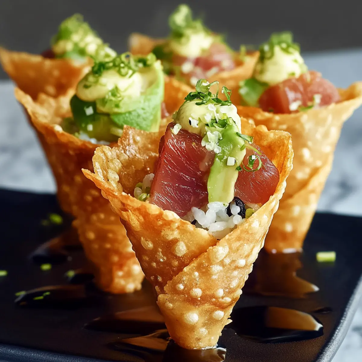 Sushi Wonton Cones: Delicious Handheld Sushi for Any Occasion