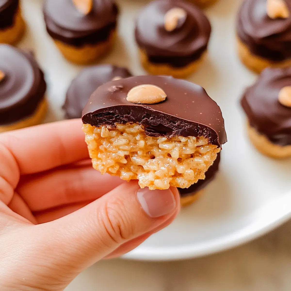 No-Bake Chocolate Peanut Butter Rice Krispie Cups: Easy Joy!