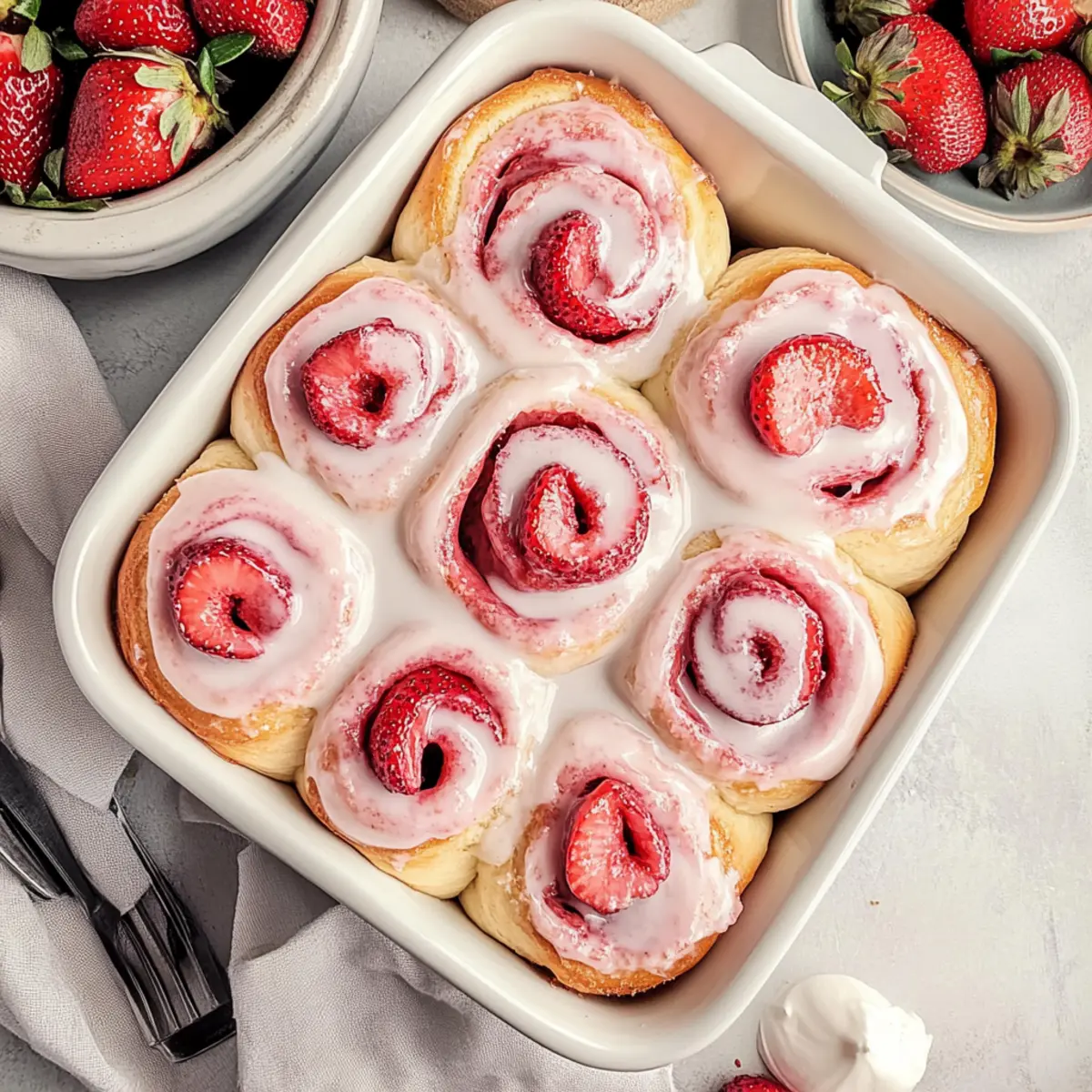 Irresistible Strawberry Cinnamon Rolls for Cozy Mornings