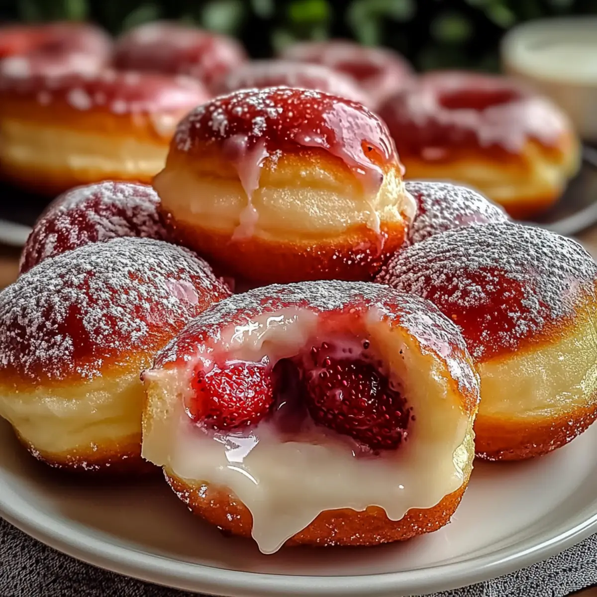 Irresistible Strawberry Cheesecake Donuts for Sweet Cravings