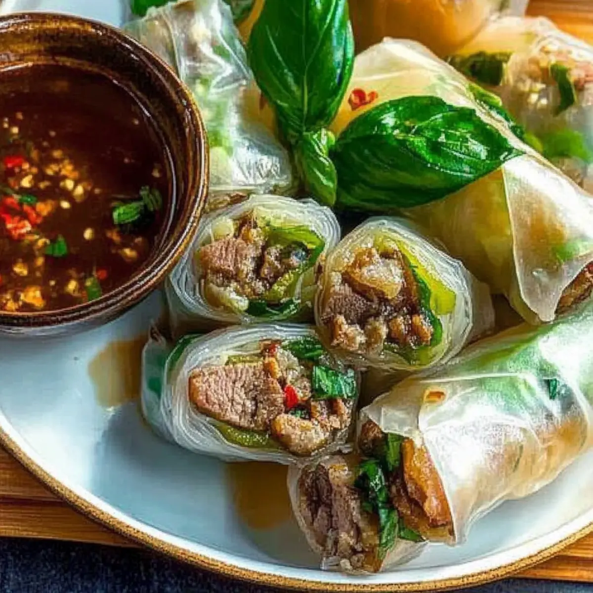 Irresistible Thai Basil Beef Rolls in Just 15 Minutes