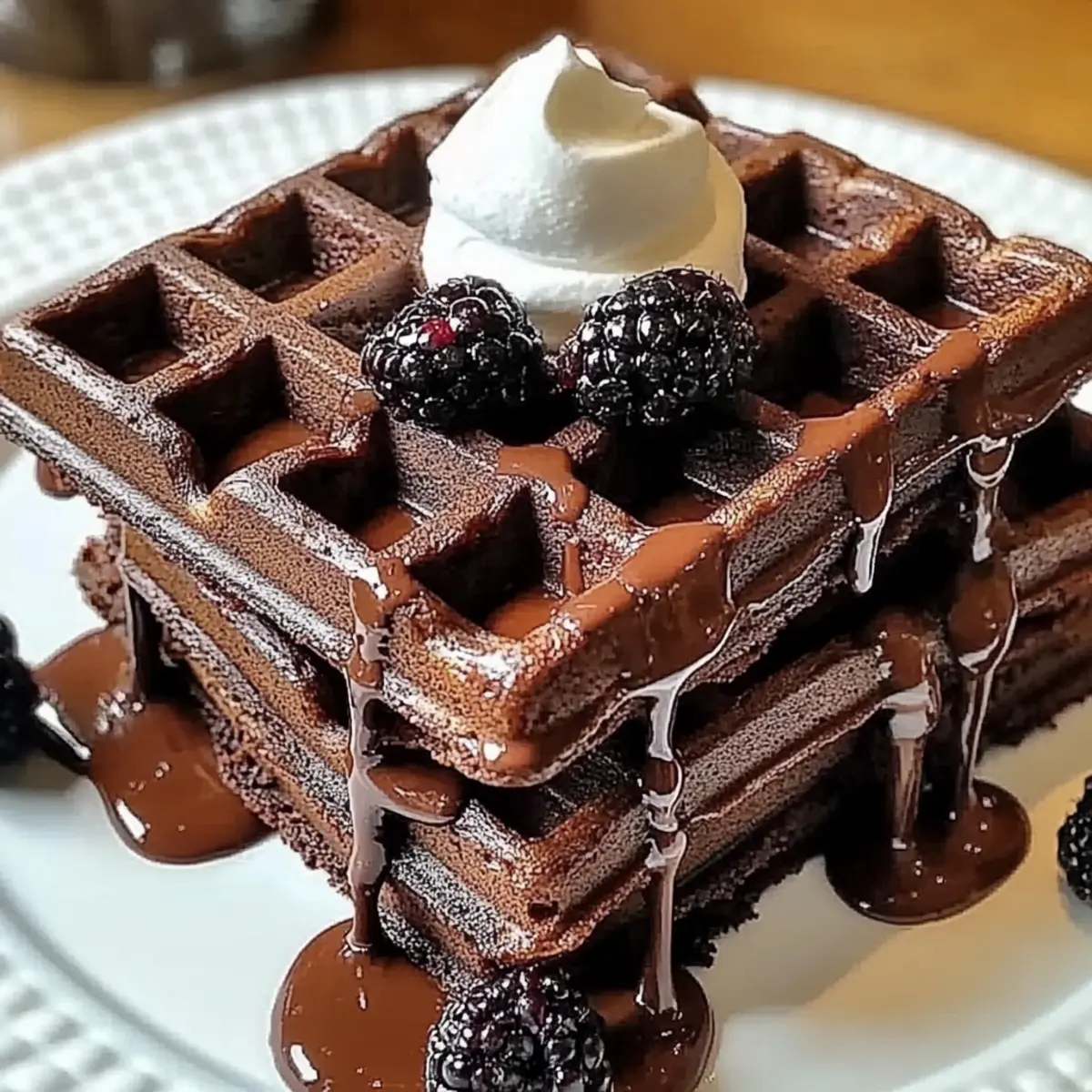 Fudgy Brownie Waffles: The Ultimate Chocolate Indulgence