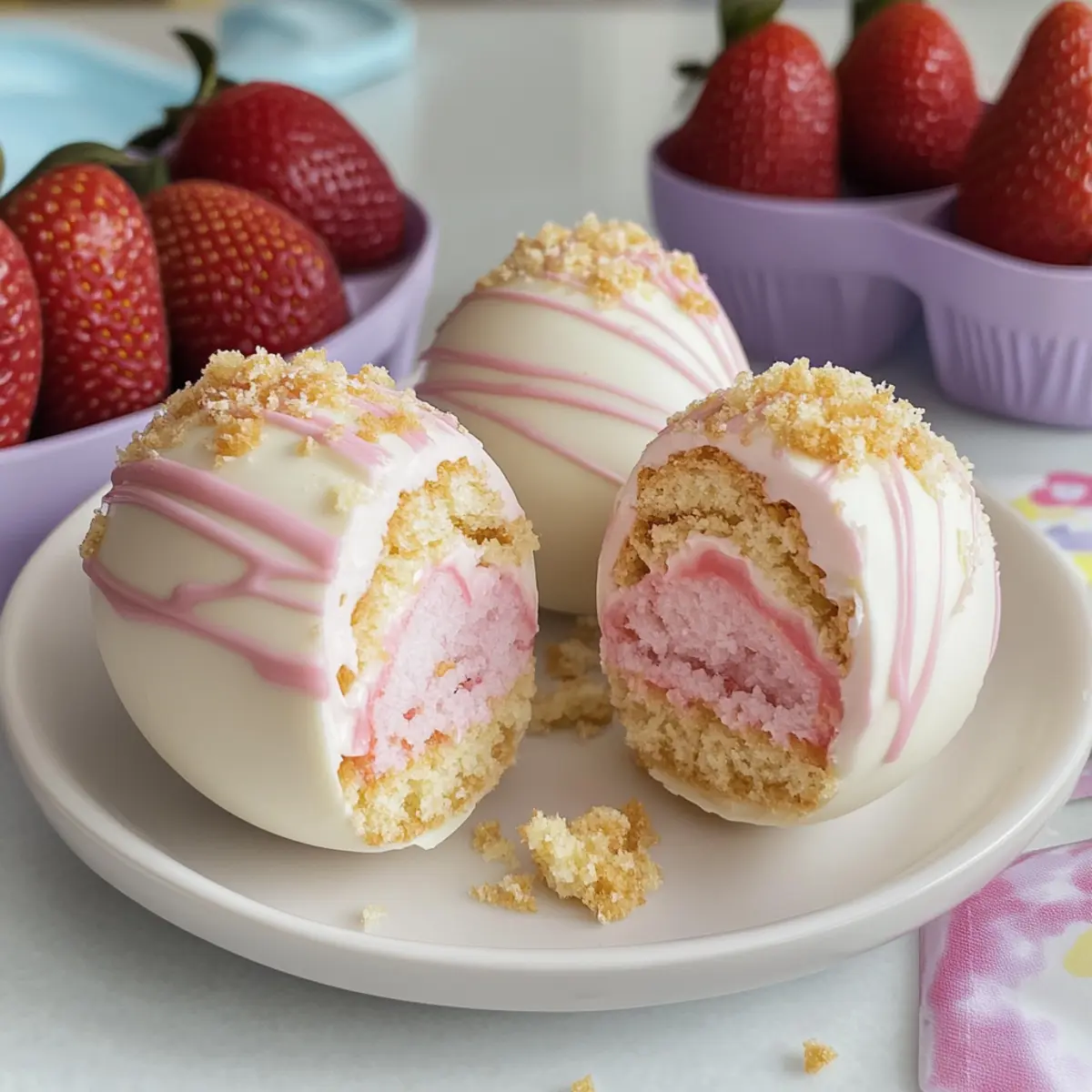 Delicious Strawberry Shortcake Easter Egg Bombs for Spring Joy