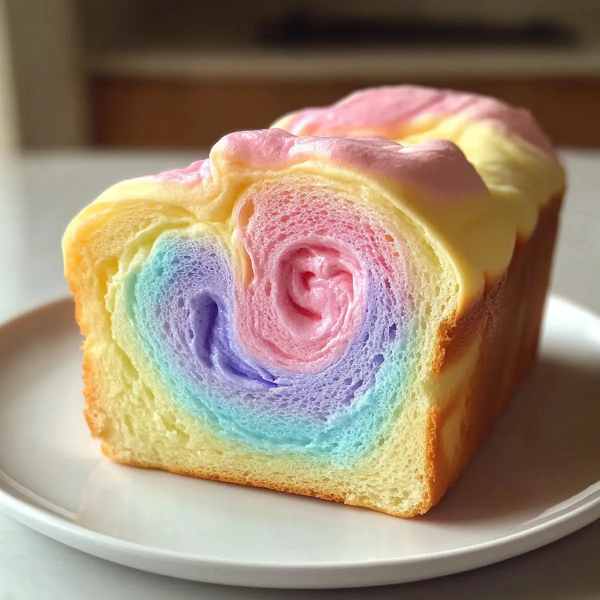 Light and Fluffy Cloud Bread Recipe Pastel Swirl Loaf Delights