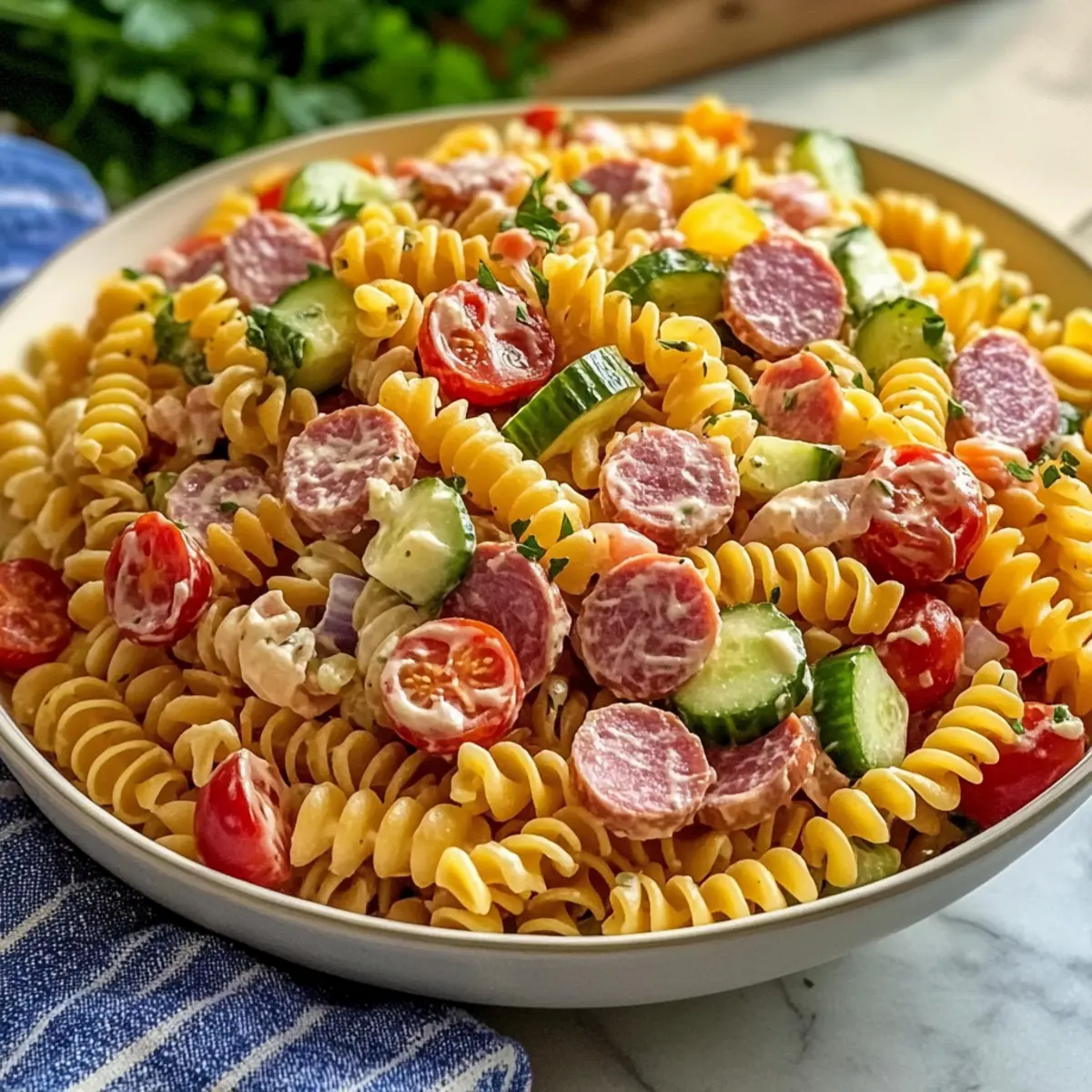 Grinder Pasta Salad: A Colorful Twist for Your Meal Prep