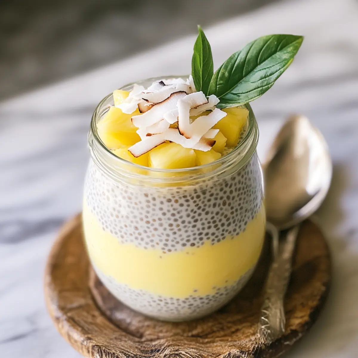 Tropical Piña Colada Chia Pudding for a Refreshing Start